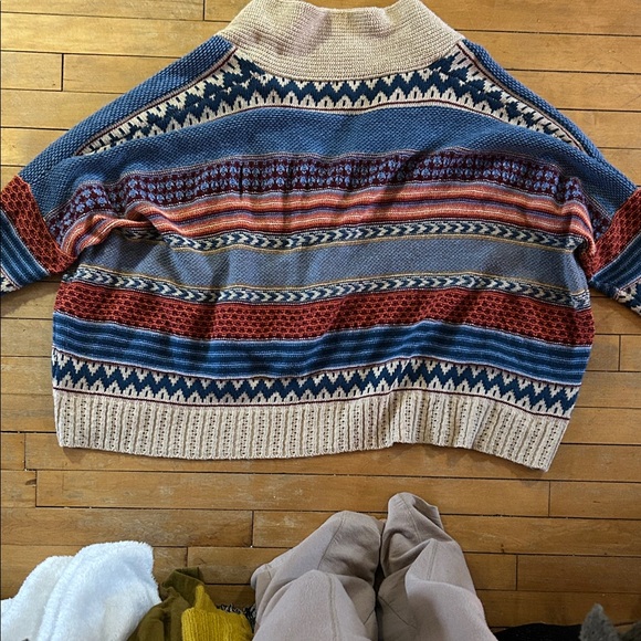 EUC Urban Decay Blue and Cream Knit Sweater - Picture 7 of 13